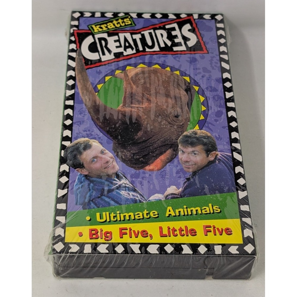 Kratts Creatures Ultimate Animals Big Five Little‎ Five 1996 VHS Tape New Sealed